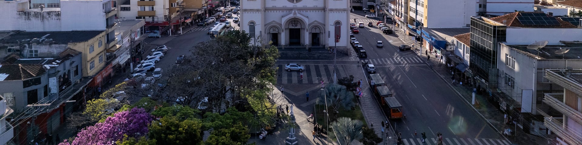 Aerial view of the city of Pouso Alegre, Minas Gerais.