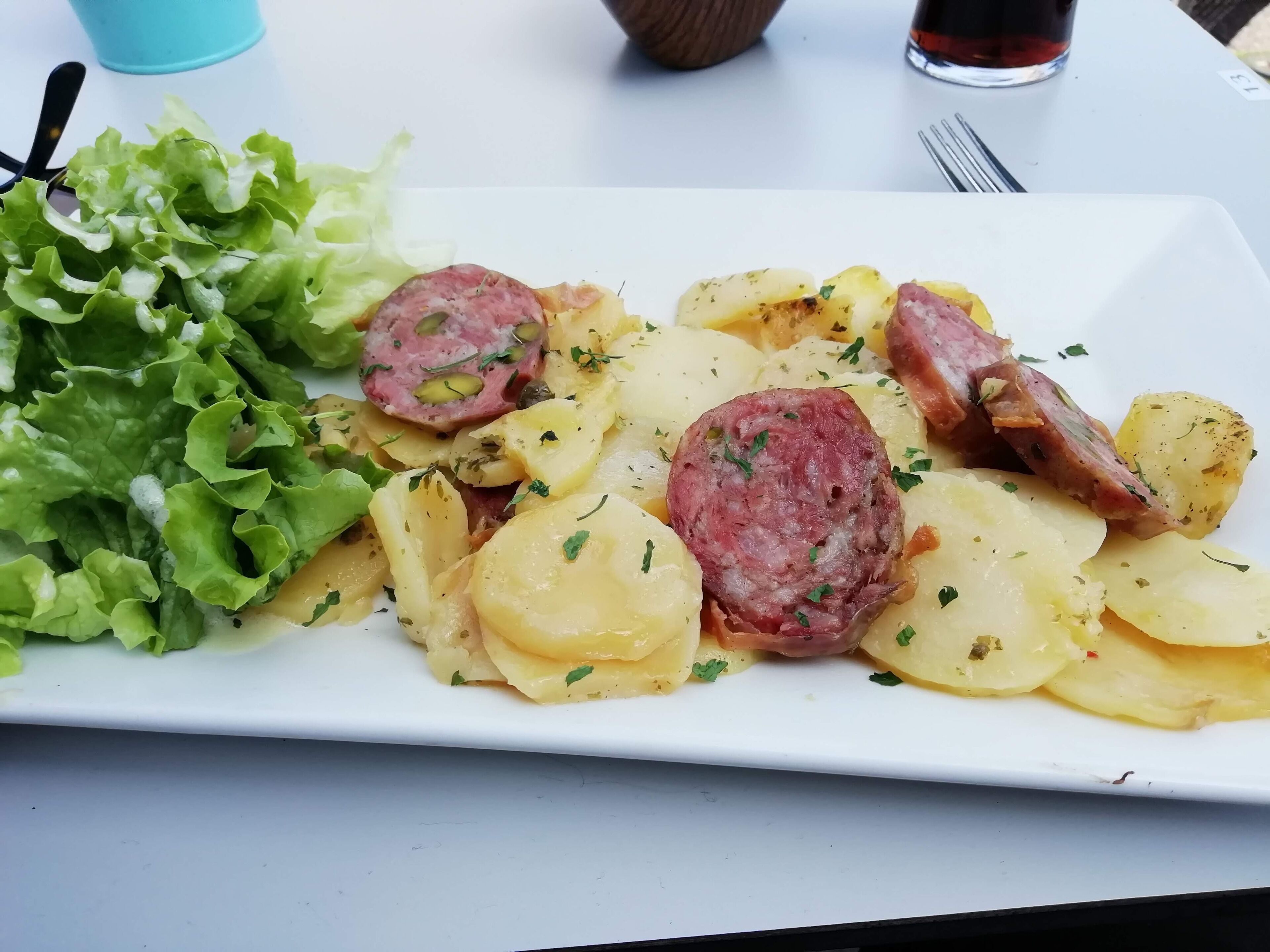 Potato and sausage. Plat du Jour. #trovember