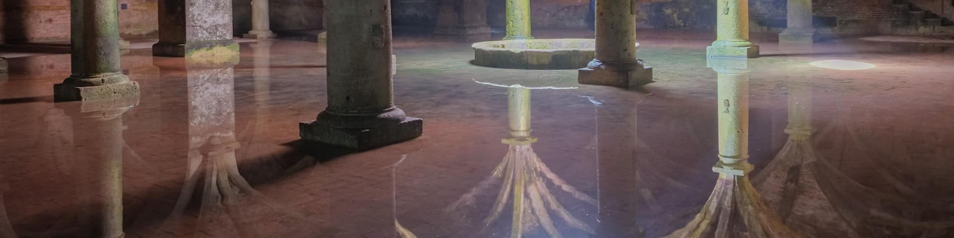 Ancient Portuguese cistern in the Mazagan. El Jadida city , Morocco.