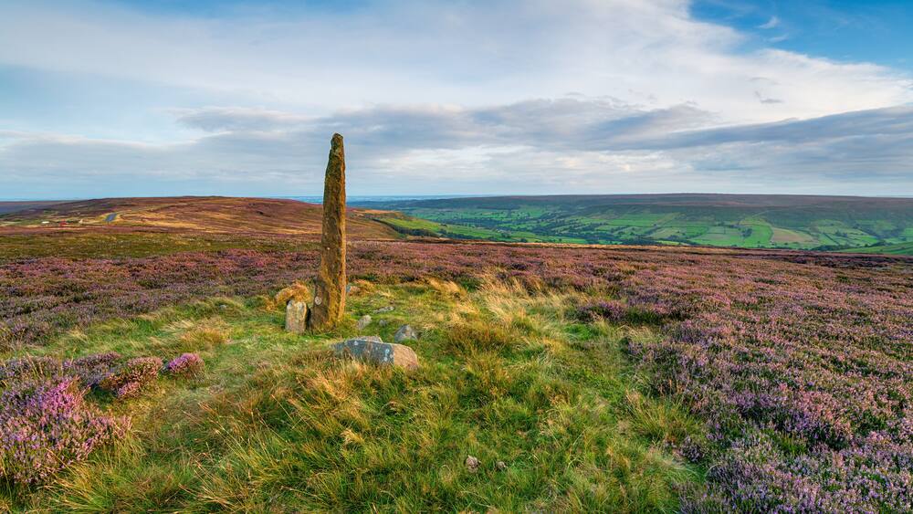 An ancient standing stone on Blakey Ridge
