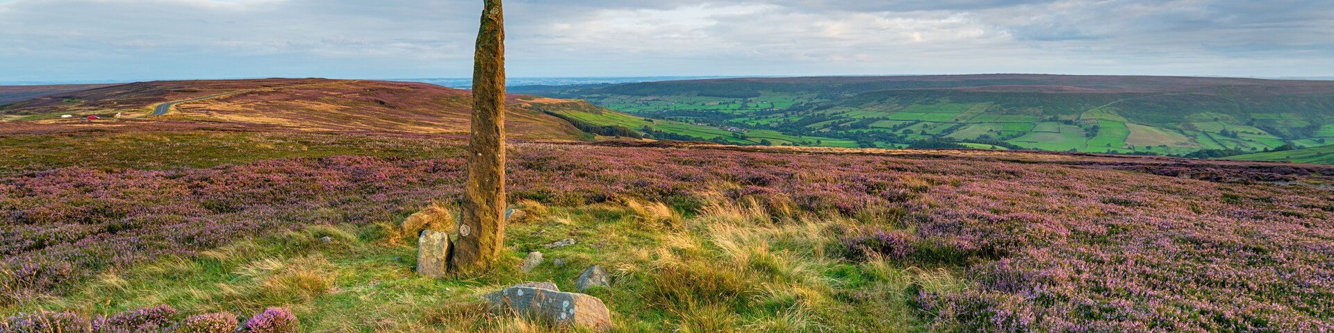An ancient standing stone on Blakey Ridge