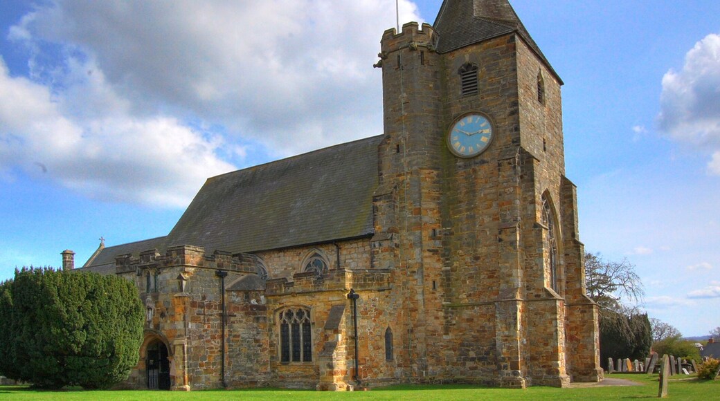 Grade II* listed. Mostly 14th Century, possibly by Etchingham family. Rebuilt in 1856 by Rev. Arthur Eden. The great storm of 1987 resulted in much roof damage, and further work done in 1990 and 2001. The tower is the oldest and least altered.