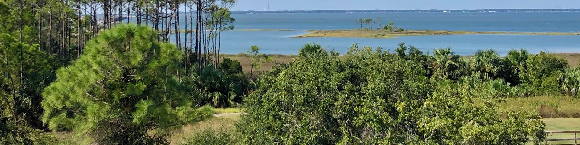 Such a great view from the Inn out into the bay between St. George Island and the mainland.