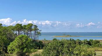 Such a great view from the Inn out into the bay between St. George Island and the mainland.