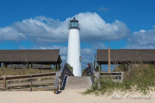 The lighthouse on Saint George Island Florida