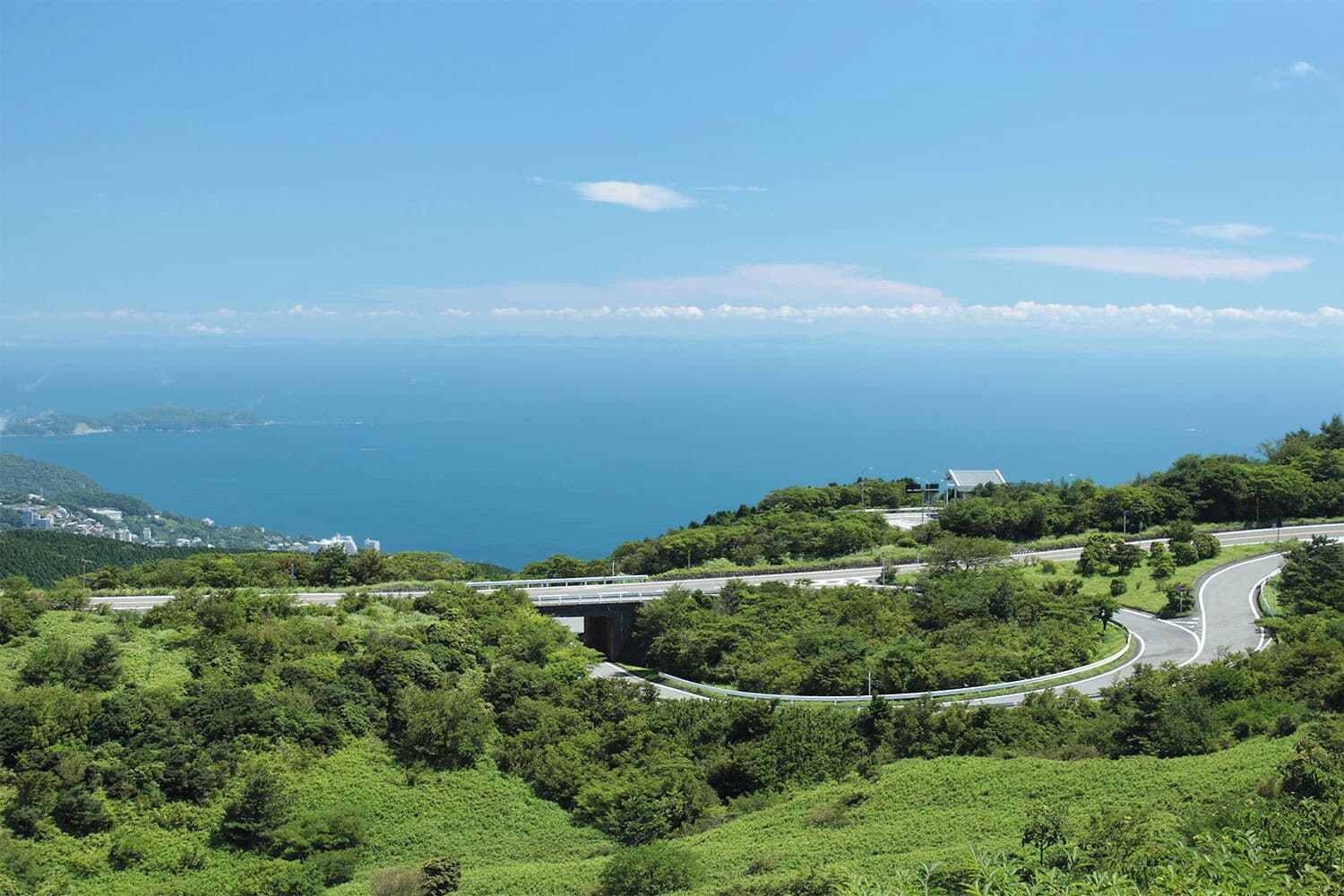 Kurotake interchange (玄岳インターチェンジ), Road of Izu Skyline, Shizuoka prefecture, Japan.