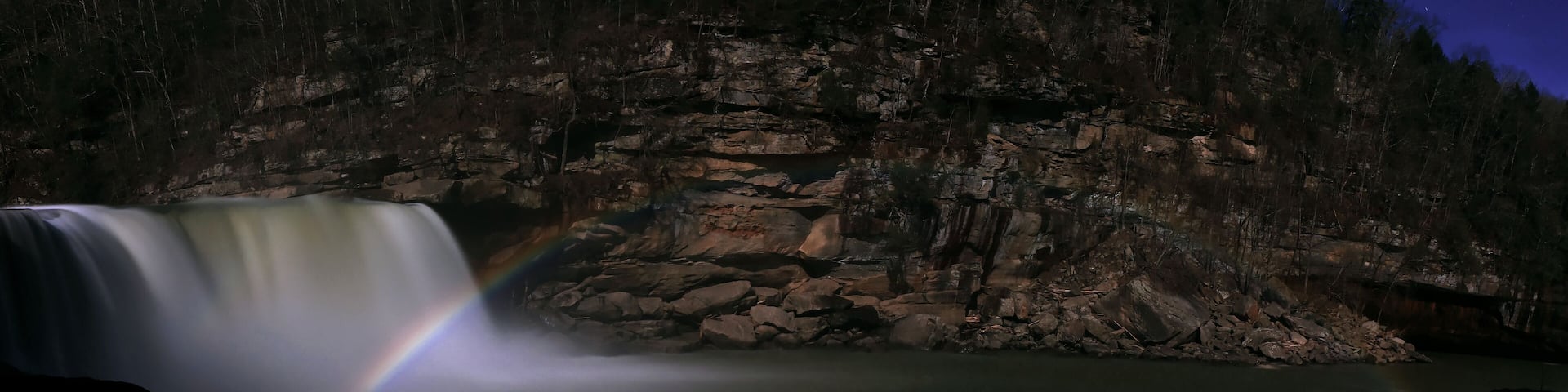 The Moonbow of The Cumberland Falls, Kentucky