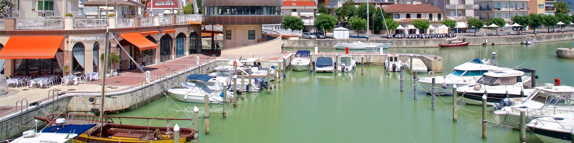 Cattolica showing a bay or harbor and a coastal town