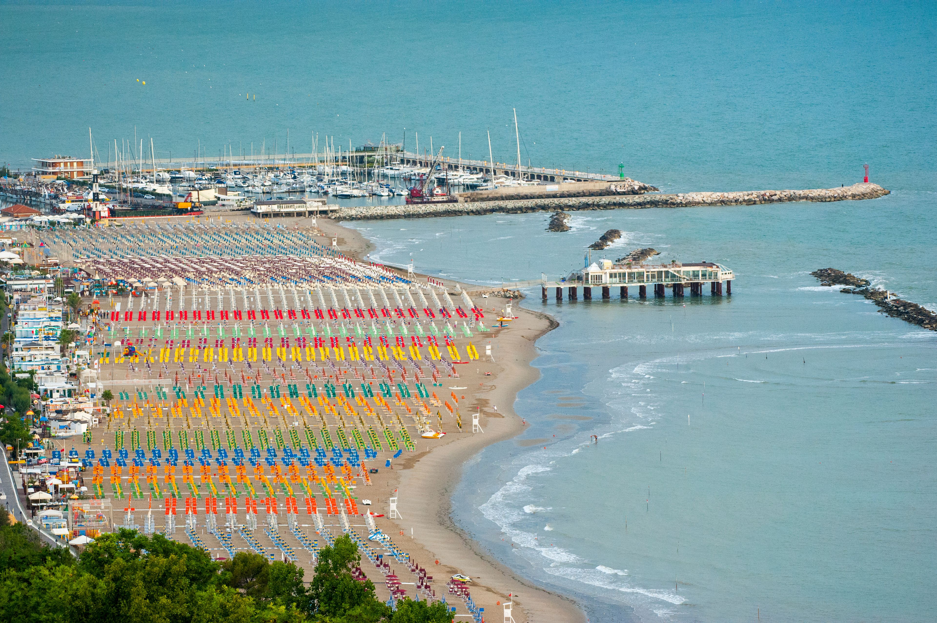 View of Gabicce Mare, Italy