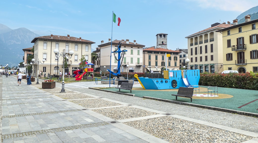the lakeside of Pisogne in the Lake Iseo