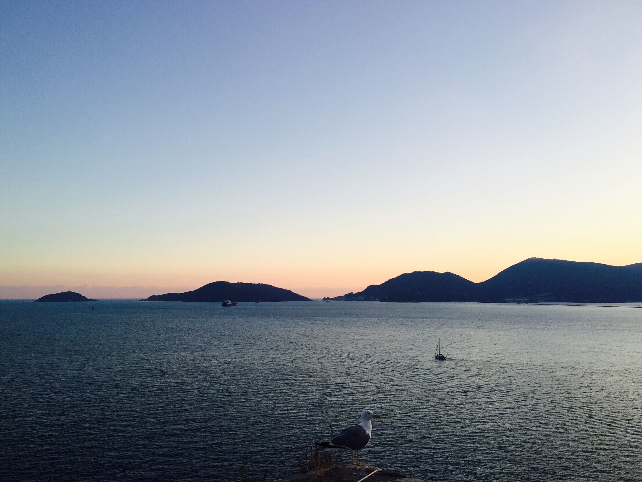 View from the castle to Portovenere, Palmaria
