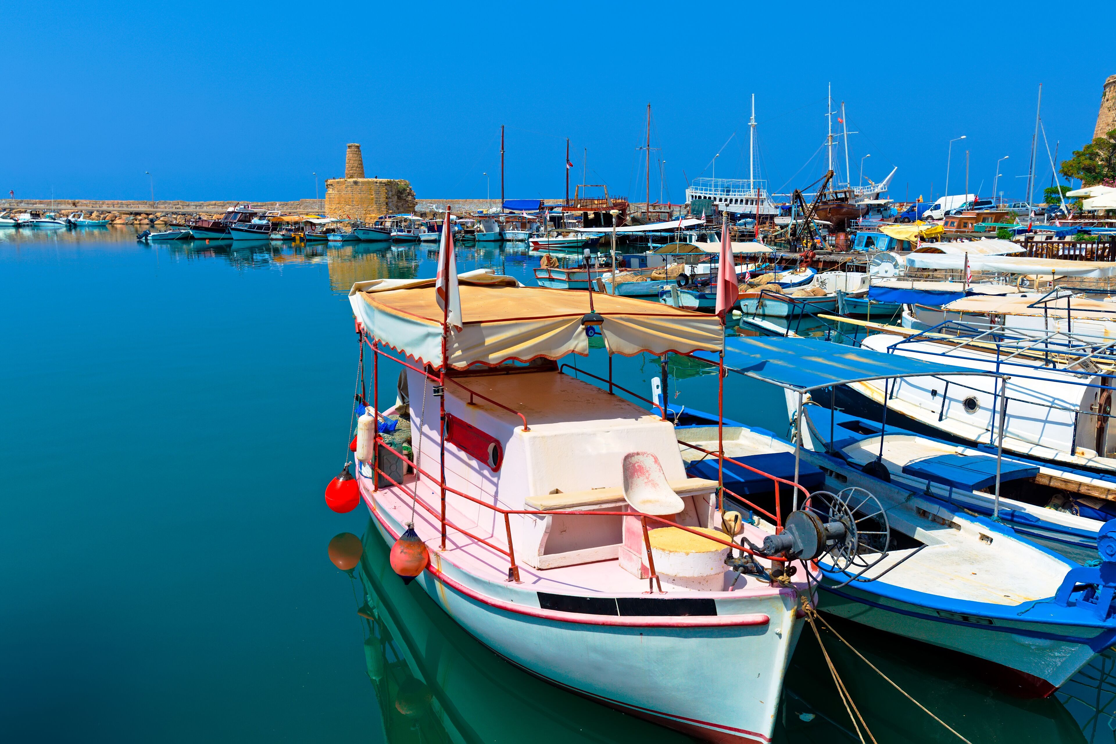 Marina and Kyrenia Castle (16th c.), North Cyprus