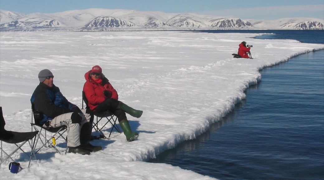Nunavut which includes snow and general coastal views