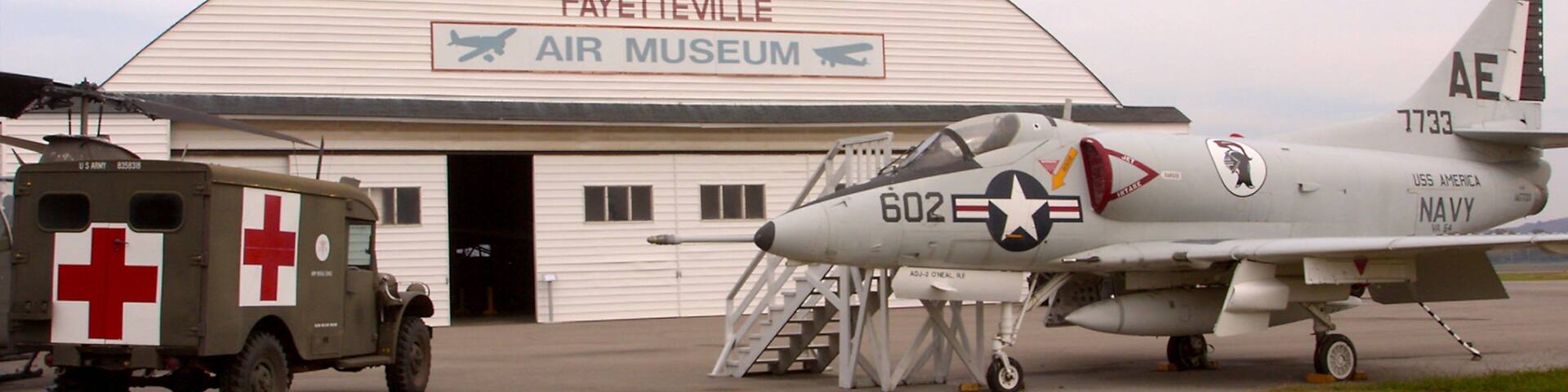 Bentonville - Fayetteville showing aircraft and military items