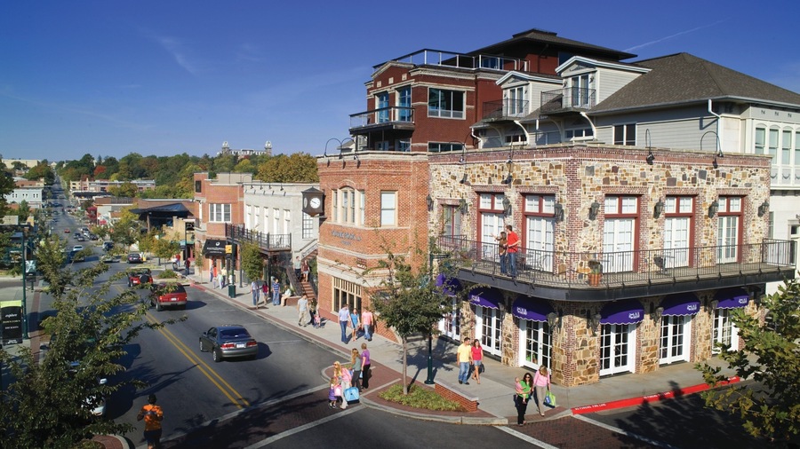 Bentonville - Fayetteville featuring a small town or village, heritage elements and street scenes