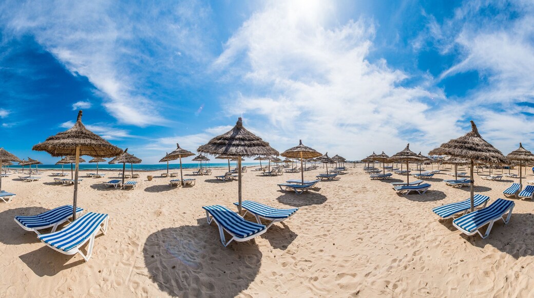 Tunisia sunny beach in northern Africa