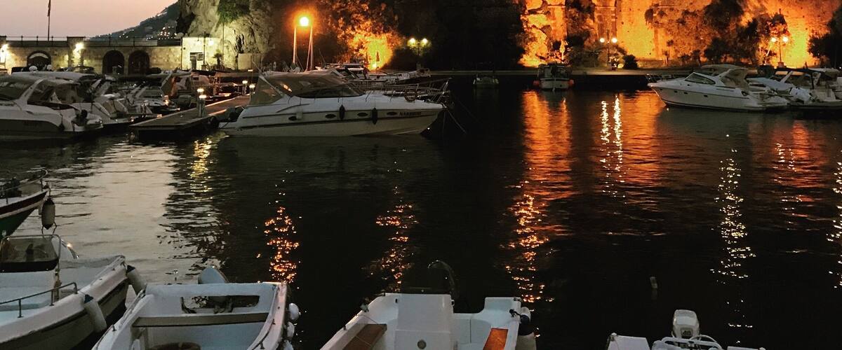 The building above the harbour was built by a wealthy local enamoured with French chateaux.