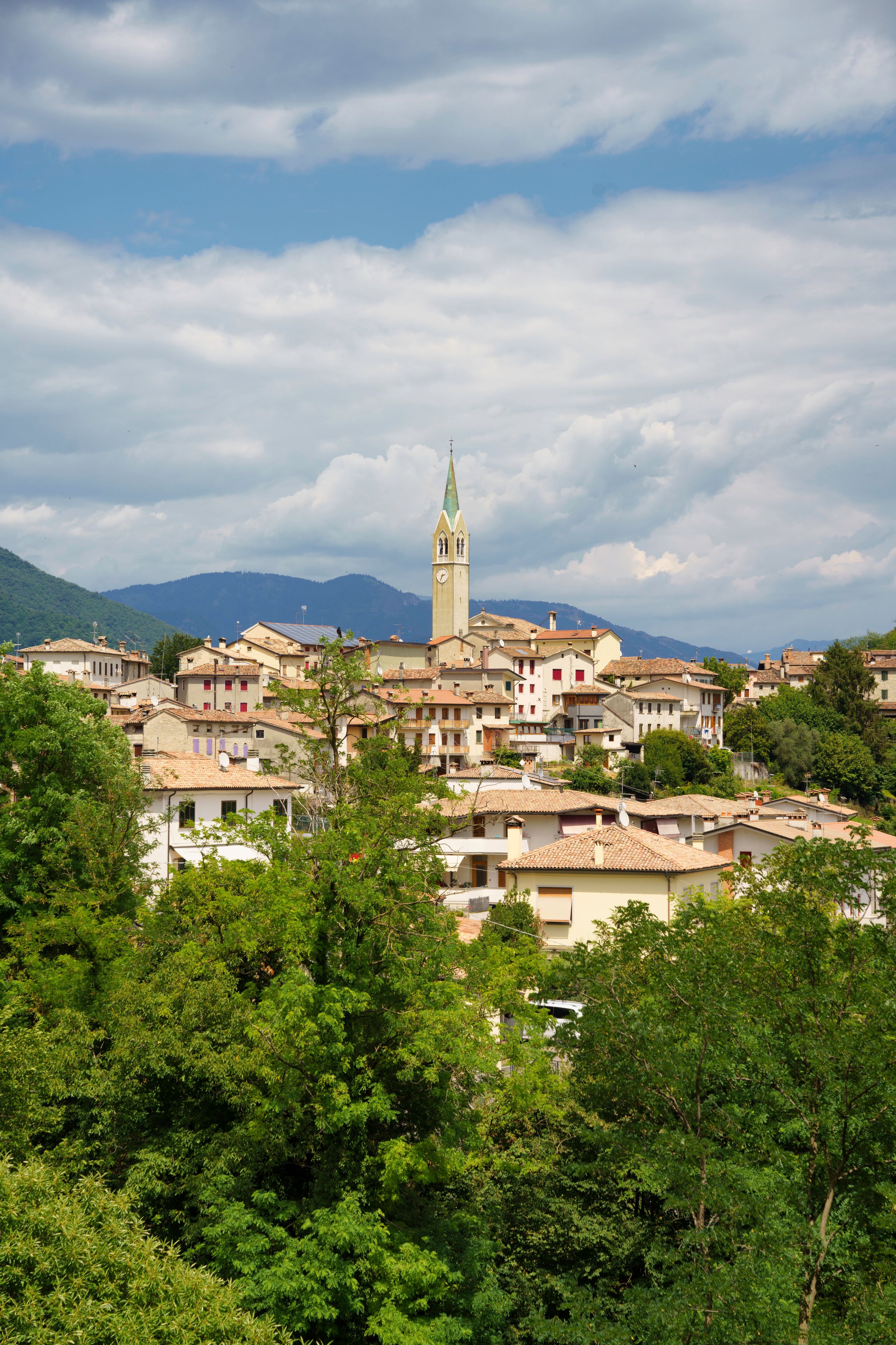 View of Miane, town in Treviso province