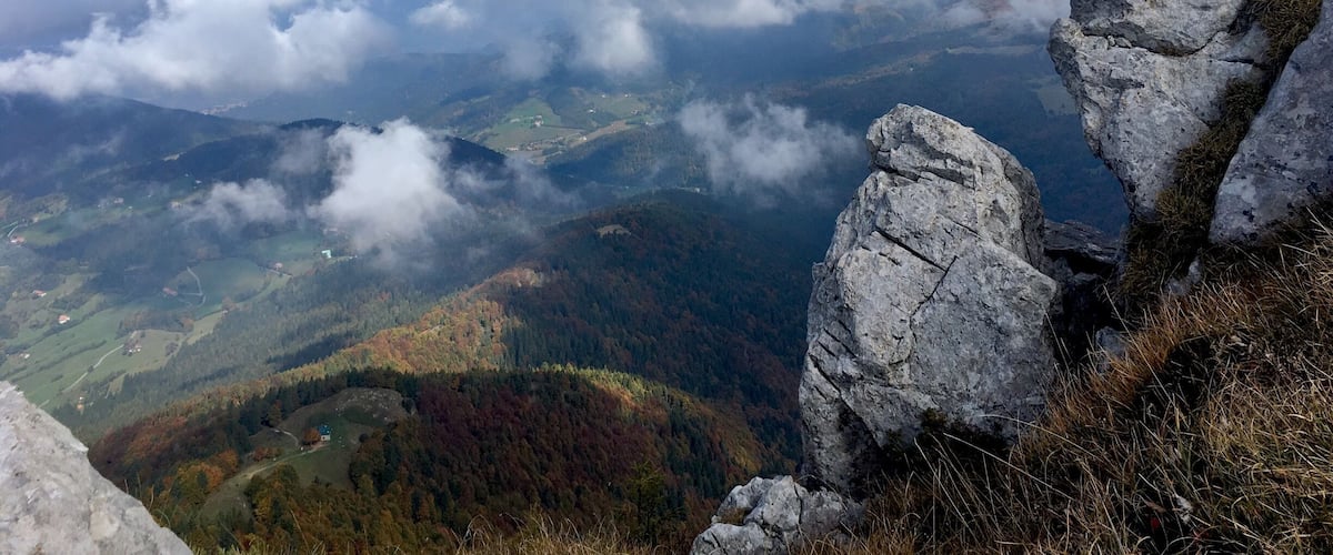 View of Colle San Zeno from Guglielmo Mountain