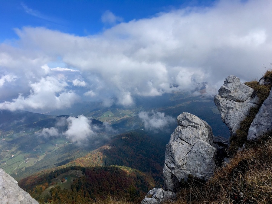 View of Colle San Zeno from Guglielmo Mountain