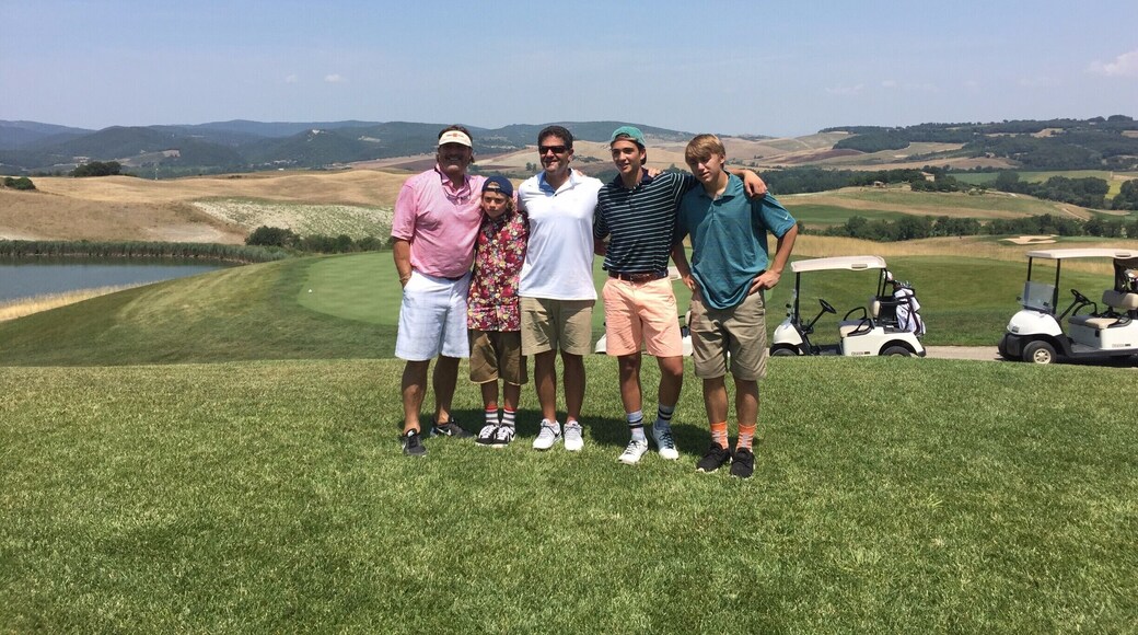 Probably among the top 3 vacation properties I've seen/stayed. There is over the top, and then there is over that top! I'm not being facetious, this place is stunningly beautiful, and this (picture) is among the nicest golf courses (on the property) in Italy. Beautiful grounds, stand alone villas, tennis, golf, Brunello vineyards/winery, golf, and all ridiculously, stunningly beautiful. If you want to go big, and really treat yourself, go here!