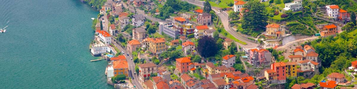 Argegno featuring a small town or village, a coastal town and general coastal views