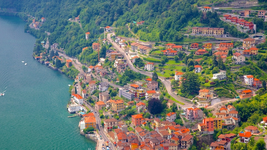 Argegno featuring a small town or village, a coastal town and general coastal views