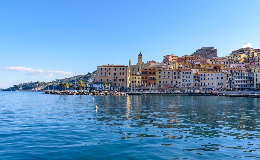 KM412C Porto Santo Stefano, seaport town of Monte Argentario, tuscany, italy