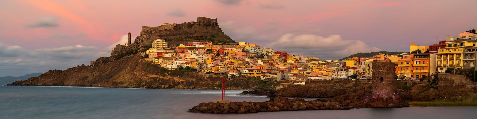 Panoramic view of Castelsardo, Sassari - Sardinia