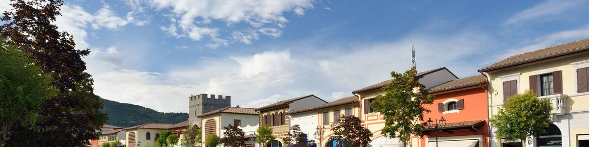 BARBERINO DI MUGELLO, ITALY at sunny september day.