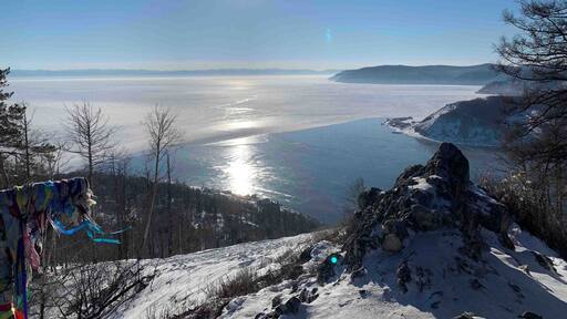 When the water meets the ice, Angara River & Lake Baikal.