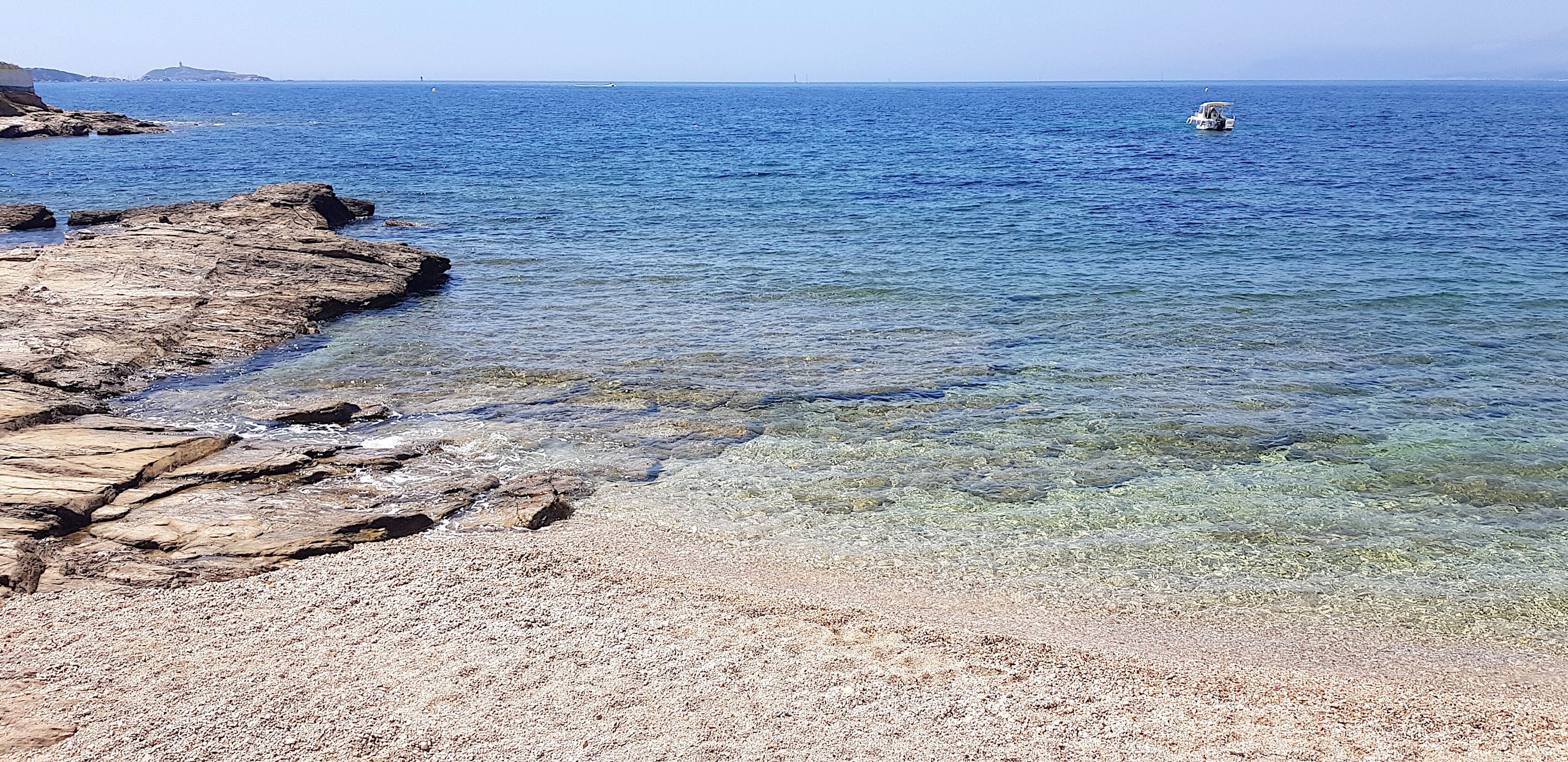 Beach in Six-Fours-les-Plages, Var, France