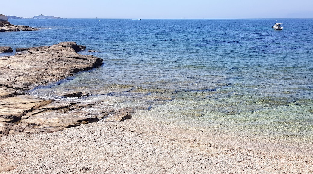 Beach in Six-Fours-les-Plages, Var, France