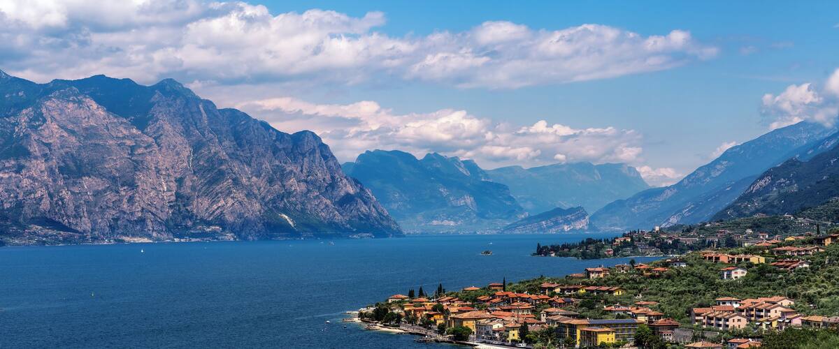 Blick vom Aussichtspunkt in Brenzone sul Garda am Monte Baldo