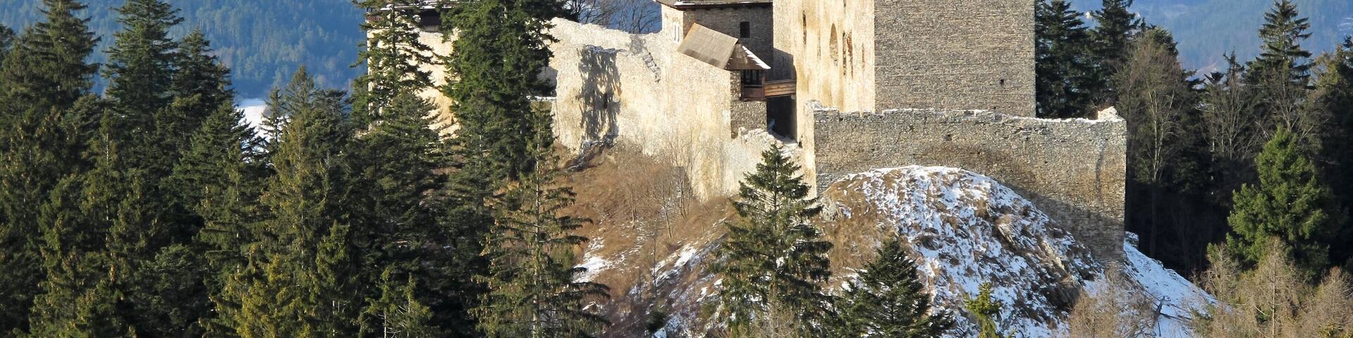Kašperk Castle near Kašperské Hory; nature park Kašperská vrchovina, Klatovy District in Czech Republic
