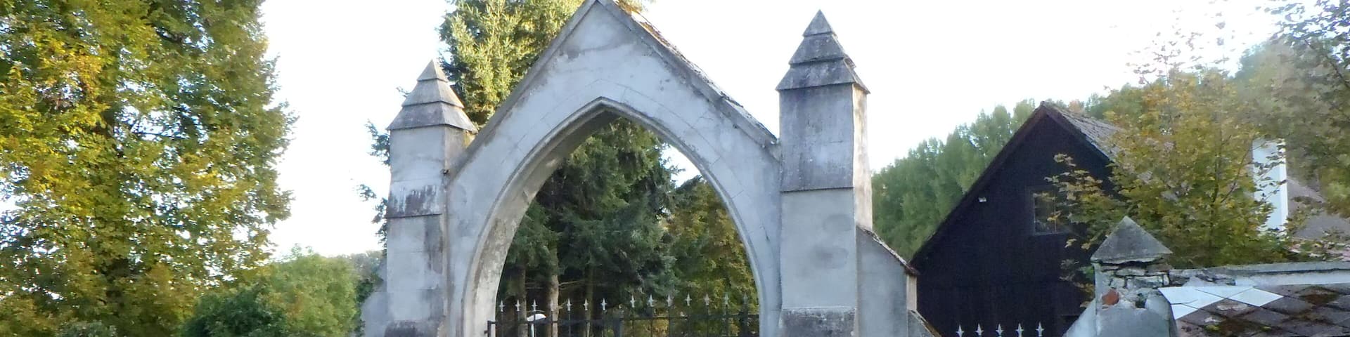 Cemetery gate in Kašperské Hory