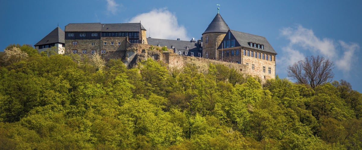 Blick auf Schloss Waldeck am Edersee