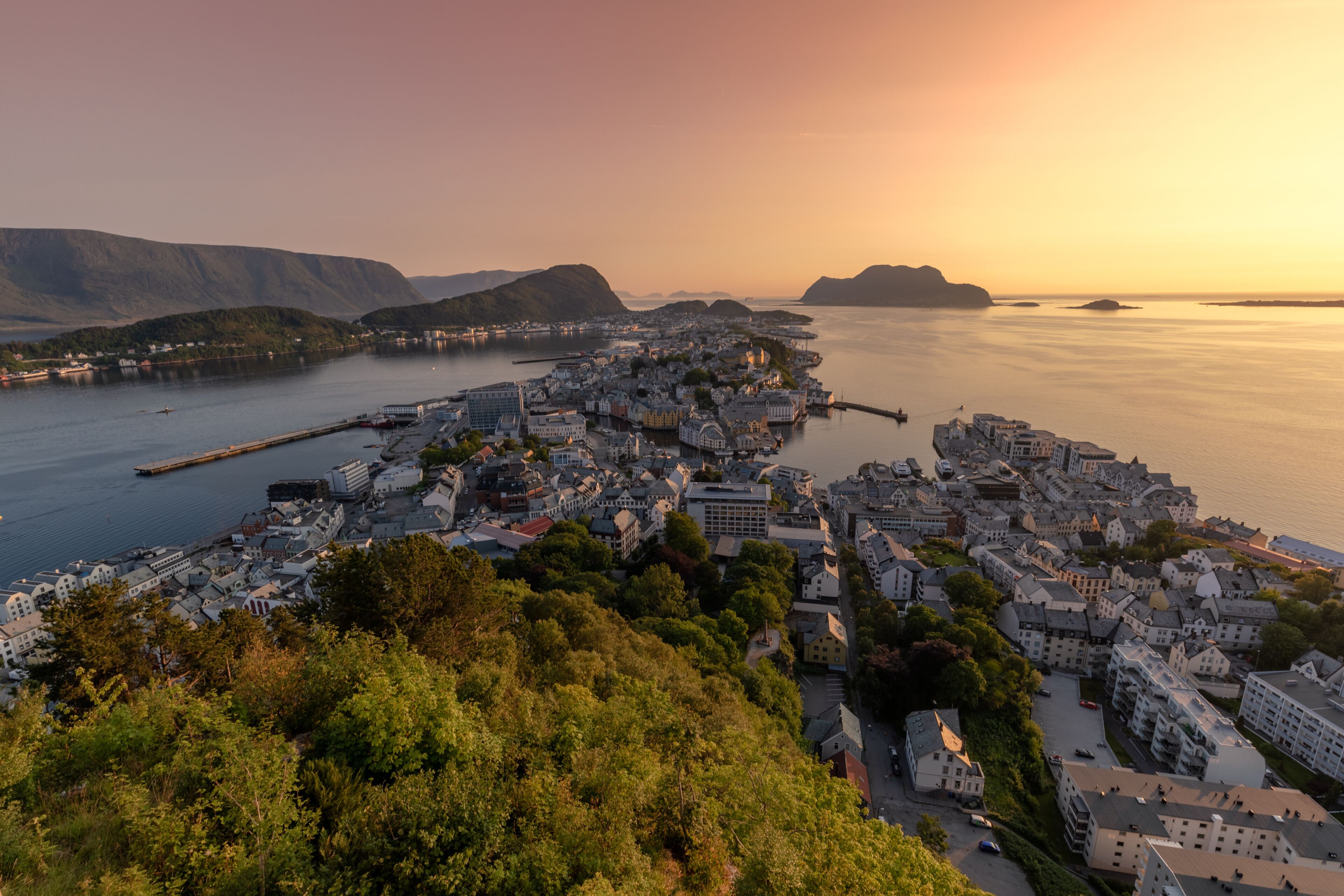 Sunset in Ålesund