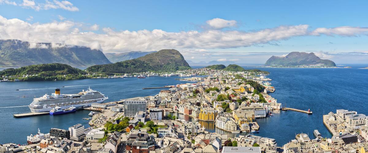 schöner Ausblick auf Ålesund Alesund