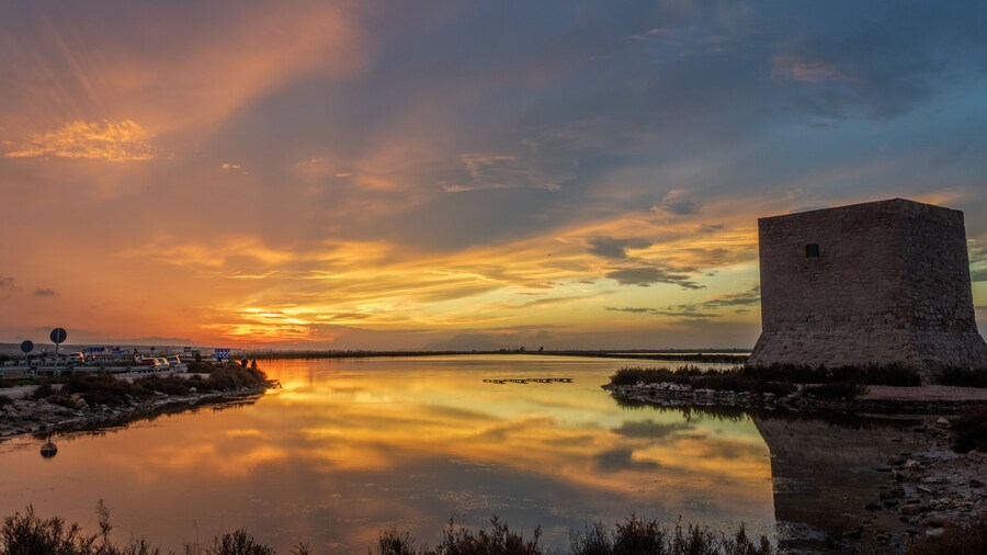 Sunset at Tamarit Tower
