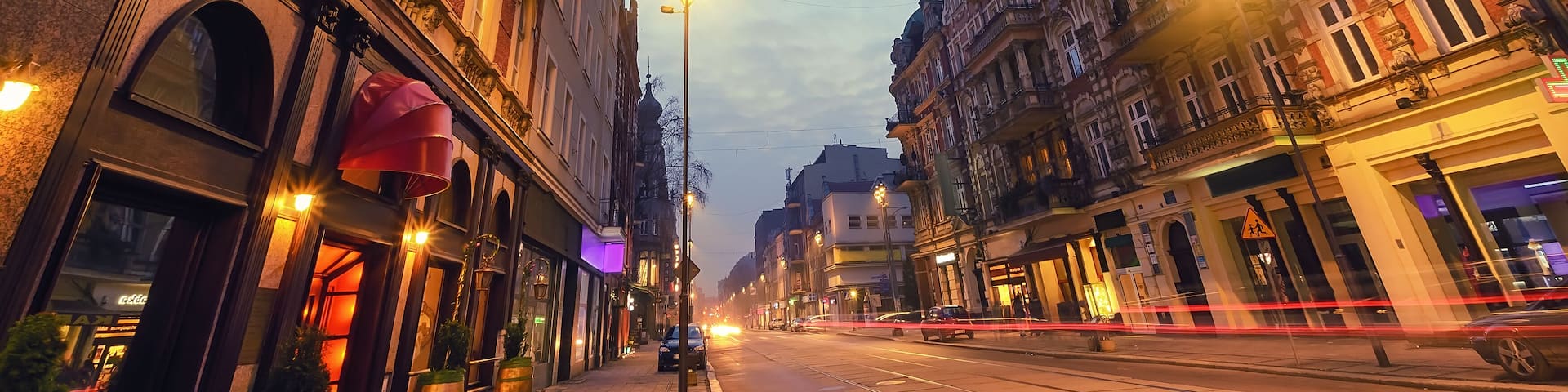 Hotel on the street in Gliwice, Poland, Europe; Shutterstock ID 551254399