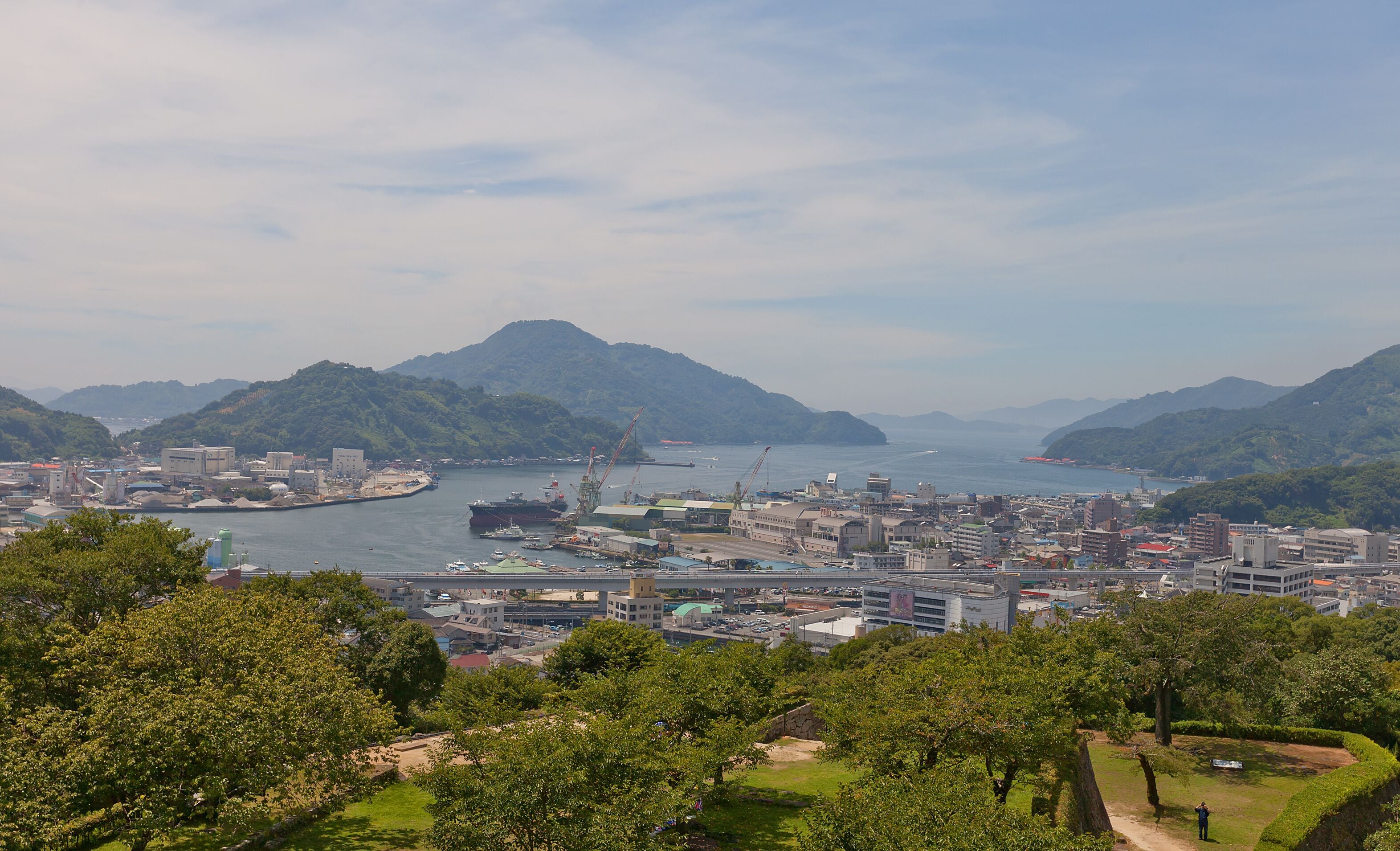 View of Uwajima town, Japan