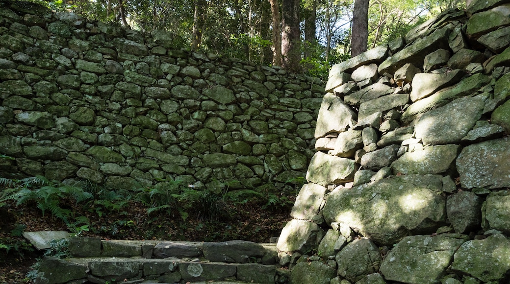 Stone steps and fortifications of historic Uwajima castle, one of the 12 original Edo period castles of Japan - Ehime prefecture, Shikoku island