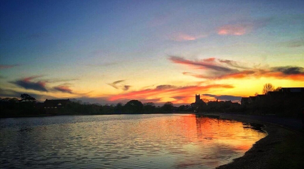 Fantastic sunset over Alverstoke Church.