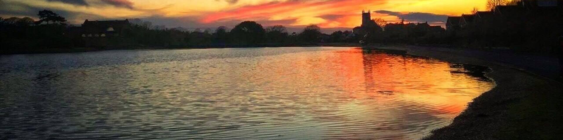 Fantastic sunset over Alverstoke Church.