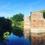 Lovely and peaceful on the moat. All the ducks, swans, coots and fish must be hiding.
Lovely spot even when it isn't open. It's open one day a month and it's free.