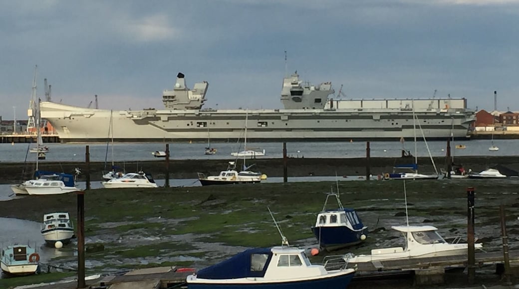 Great place to view the new aircraft carrier HMS Queen Elizabeth.