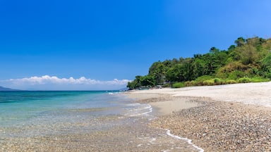 Aninuan beach, Puerto Galera, Oriental Mindoro in the Philippines, panoramic wide view.