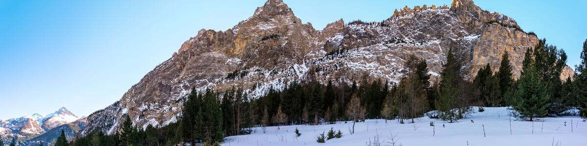Vallée Étroite at the border of Italy and French. Amazing landscape in daylight