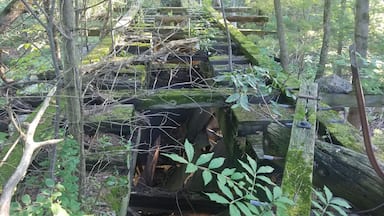 A cool forgotting train bridge